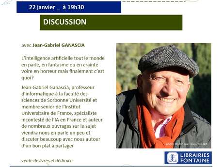 Le Jeudi à Regain - Discussion sur les enjeux de l'intelligence artificielle avec Jean Gabriel Ganascia -