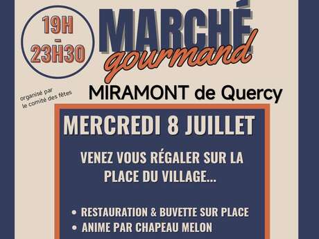 Marché gourmand à Miramont-de-Quercy