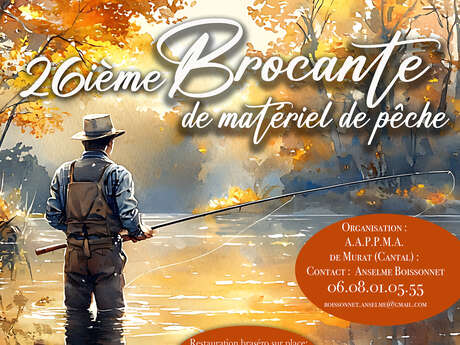 Brocante de matériel de pêche