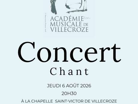 Concert de chant