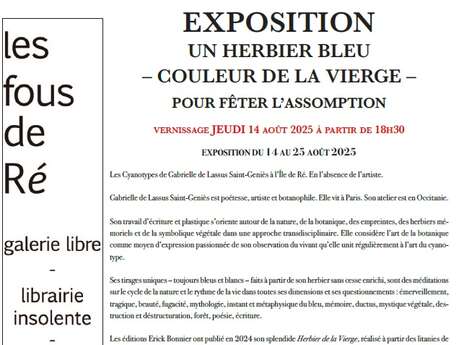 Un Herbier Bleu : Exposition