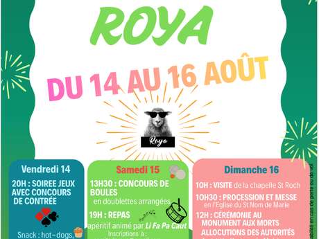 Fête patronale du hameau de Roya