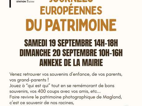 Journées européennes du patrimoine à Magland