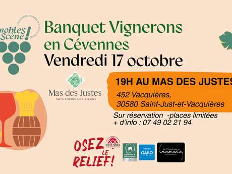 Vignobles en Scène ! Banquet Vignerons en Cévennes