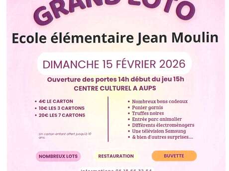 Grand loto de l'école élémentaire