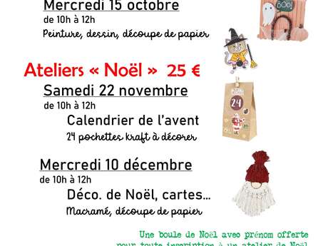 Jeune Public - Atelier créatif de Noël