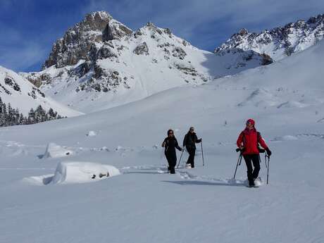 Raquettes avec Alain Tallaron, guide de haute montagne