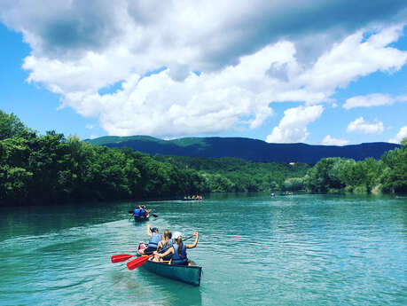 Canoë sur le lac de l'Escale - Durance nautique