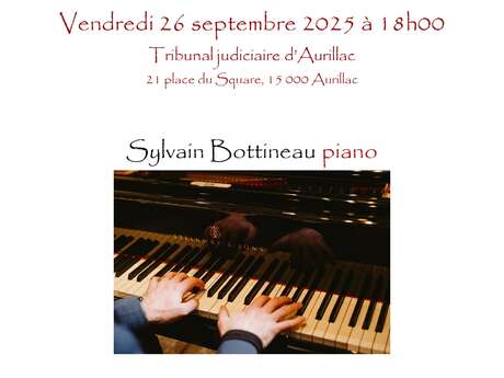CONCERT DE PIANO AU TRIBUNAL D'AURILLAC