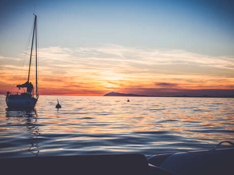 Coucher de soleil à bord du Brigantin