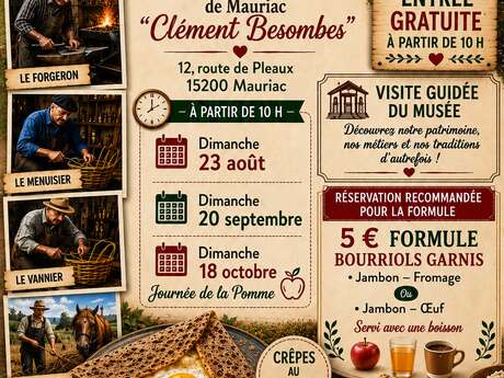 Journée portes ouvertes Conservatoire des traditions rurales Clément Besombes