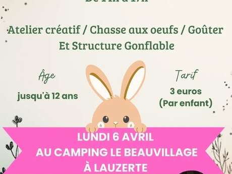 La grande chasse aux œufs au camping "Le Beauvillage" de Lauzerte