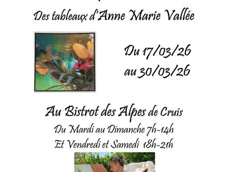 Exposition des oeuvres d'Anne-Marie Vallée