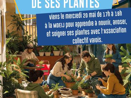 Taking care of your plants" workshop at the MDEIJ