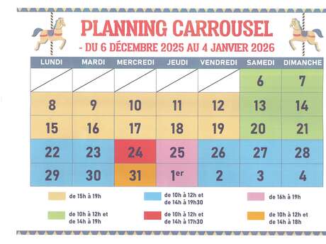 Carrousel sur l'esplanade Laurens Deleuil