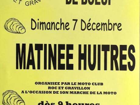 Matinée Huitres et marché de la moto