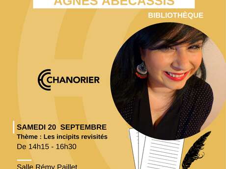 Atelier d'écriture avec Agnès Abécassis