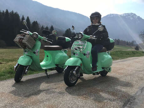 Les Bauges - Vespa électrique et détente