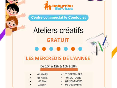Ateliers créatifs - Centre commercial Le Coudoulet