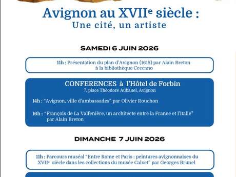 Avignon au XVIIᵉ siècle : une cité, un artiste