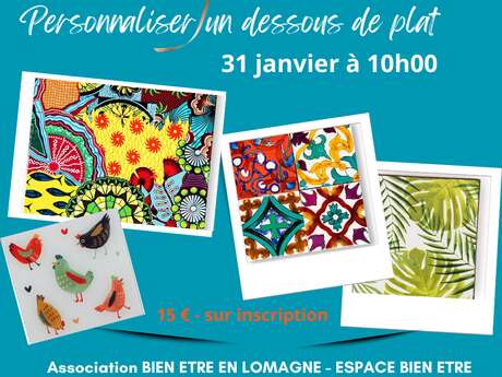 Personnaliser un dessous de plat