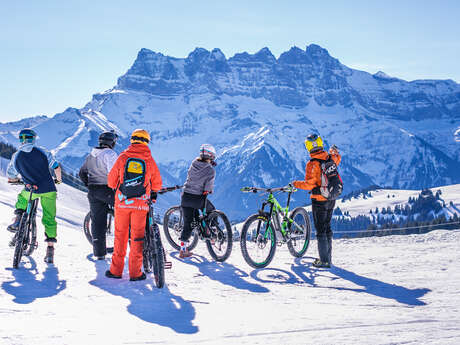 Sorties VTT électrique sur neige