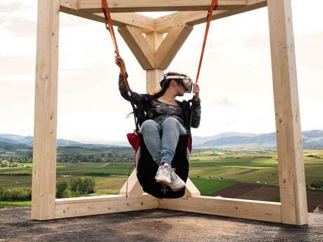 Simulation de vol en parapente au Biotope