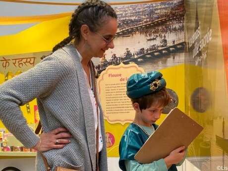 Visite sensorielle sur l'exposition du Gange à Loire Odyssée