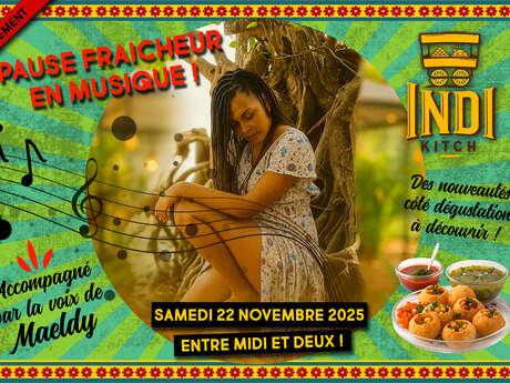 Pause fraicheur en musique dans les jardins de INDIKITCH