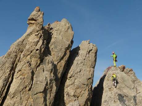 Escalade sauvage sur un sommet Queyrassin