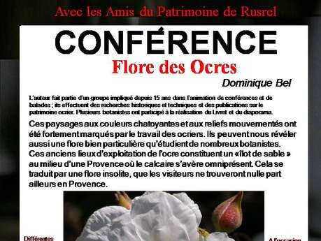 Conférence " Flore des ocres "