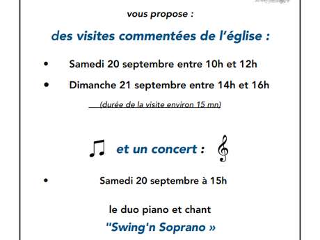 Journées Européennes du Patrimoine / Visite de l'église de Bruniquel
