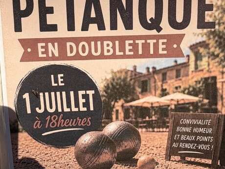 Concours de pétanque en doublette