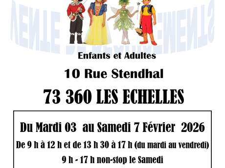 Vente de déguisements