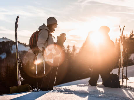 Itinéraire ski de randonnée nocturne des Outalays