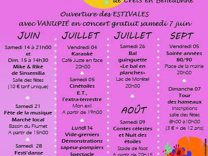 Les Estivales de Crêts en Belledonne 2025