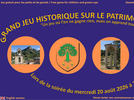 Grand jeu historique sur le patrimoine d'Annot