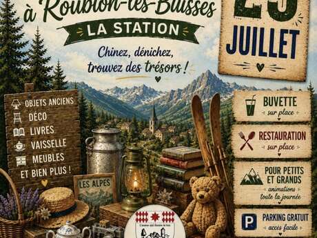 Brocante à Roubion