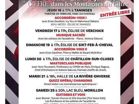 Festival lyrique du Giffre : Musique sacrée