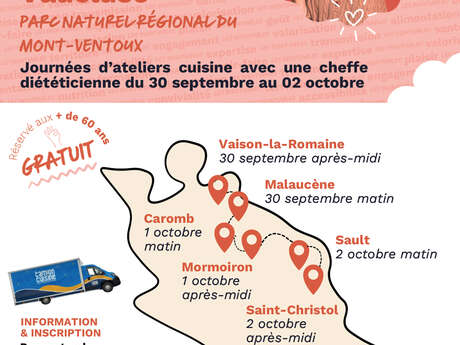 Festival Ventoux Saveurs - Ateliers culinaires dans un camion de cuisine mobile