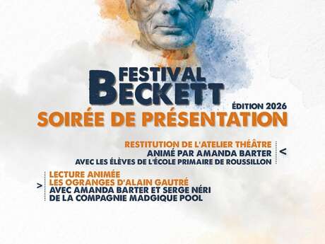Festival Beckett 2026 - Soirée de présentation