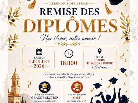 Remise des diplômes