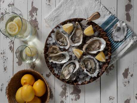 Stand de vente d'huîtres