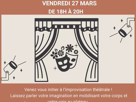 Ateliers -Initiation à l'improvisation théâtrale à la Médiathèque René Char
