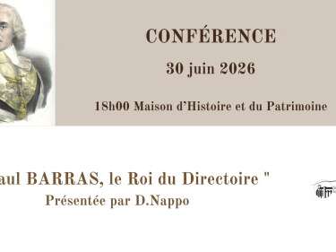 Conférence :  Paul Barras, le Roi du Directoire