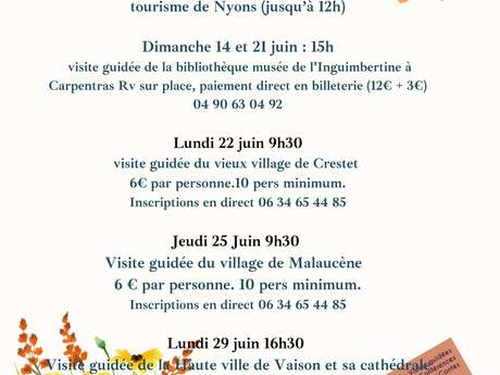Guided tour of the village of Crestet with Mélanie Bienfait Pas d'Histoires