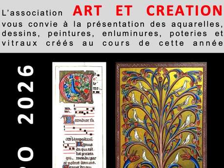 Exposition : Peinture, vitrail, céramique, enluminure
