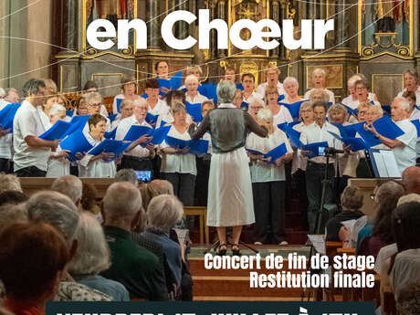 Concert de chant choral avec les choristes de Vacances en Choeur