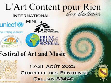 FESTIVAL l 'Art Content pour Rien - GRATUIT