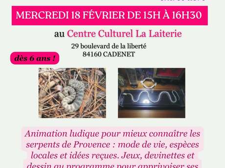 Atelier scientifique  au Centre culturel de Cadenet